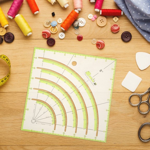 Uonlytech Multi-Color Acrylic Sewing Template for Quilting Tools and Patchwork Projects