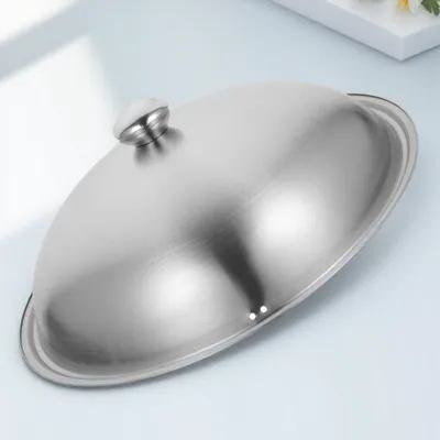 Uonlytech Multi Function Stainless Steel Pot Lid for Cooking Pans Frying Pans and Woks Plated Silver