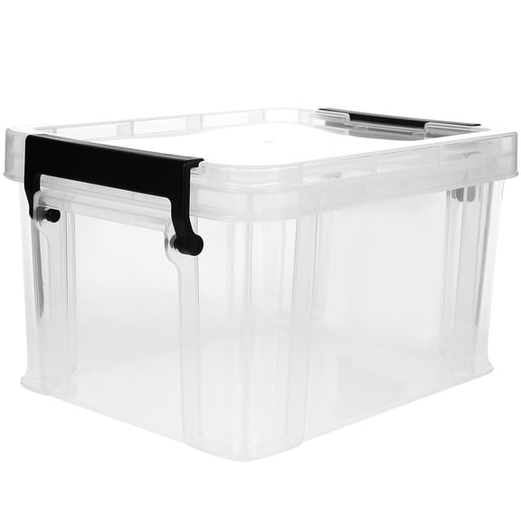 Uonlytech Multi Functional Clear Plastic Storage Box for Bedroom Living Room Use