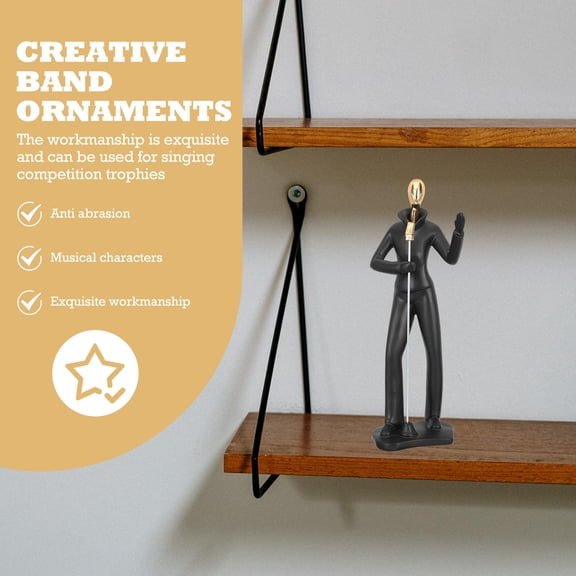 Uonlytech Musical Instrument Model Adornment Sculptures Home Decor Resin 1Set