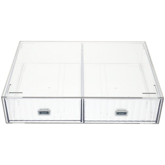 Uonlytech Office Desk Drawer Organizer Tray Transparent PP Storage 1Pack