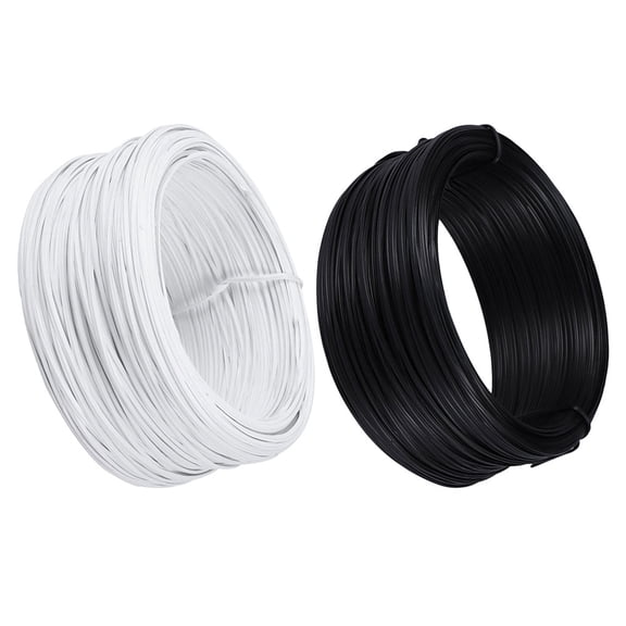 Uonlytech PVC Coated Garden Wire Roll Assorted Colors Flexible Binding Wire for Plants and Home Repairs