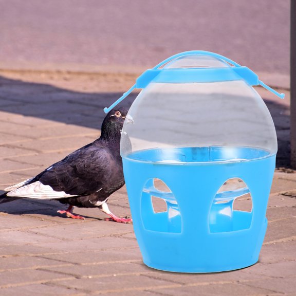 Uonlytech Pigeons Feeder Water Dispensing PVC Multi Suitable For Bird Owners 1 Set