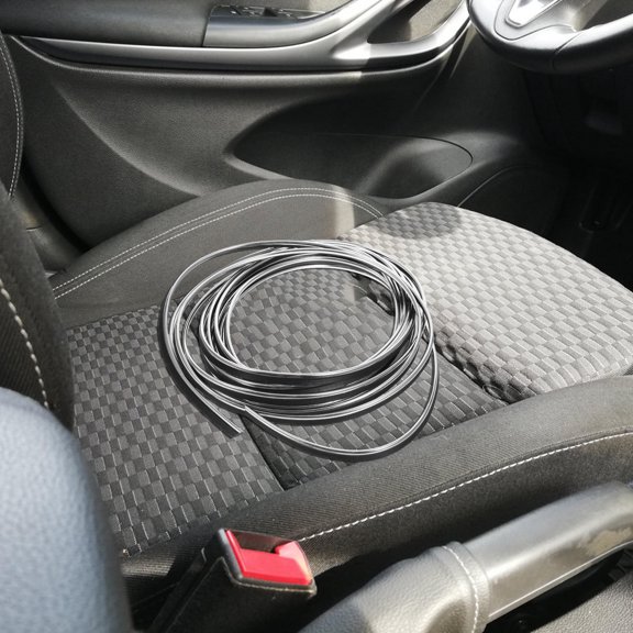 Uonlytech Plated Silver Flexible Car Strip for Interior Body Trim with Scraper Included