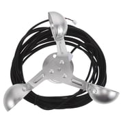 Uonlytech Plated Silver Wind Cup Anemometer Precision Measurement for Home Use