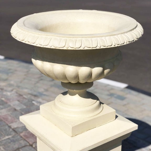 Uonlytech DIY Flower Pot Mold, Beige Plastic, Safe and Durable for Unique Decor
