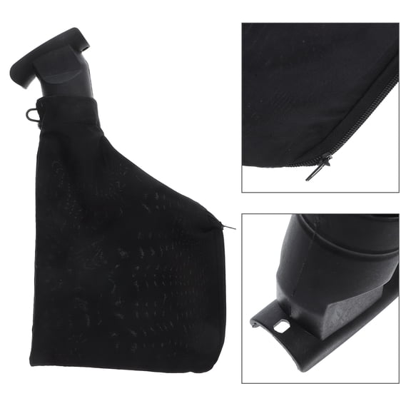 Uonlytech Power Tool Dust Bag For Woodworking Black Nylon Iron ABS 1 Set