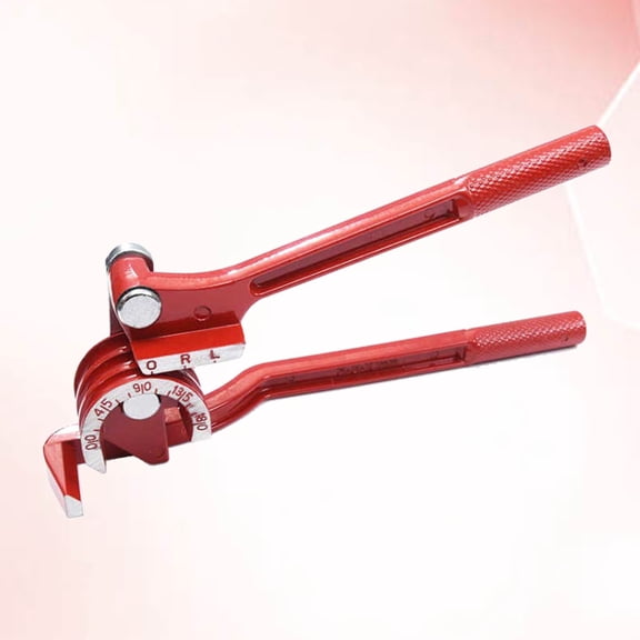 Uonlytech Air Conditioning Copper Tube Manual Metal Tube Bender Machine Red 1Pcs