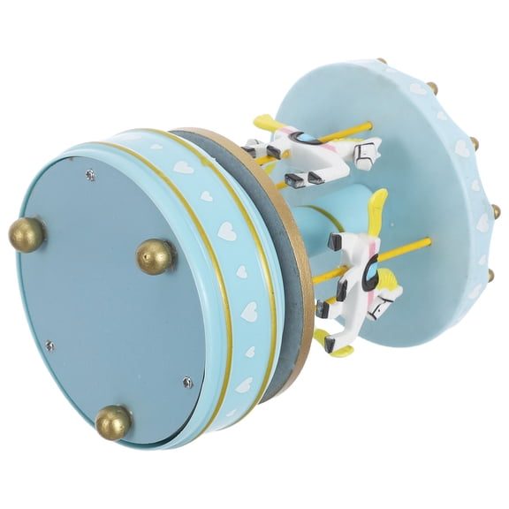 Uonlytech Sky Rotating Carousel Music Box with Wind-Up Mechanism for Festive Home Decor and Display