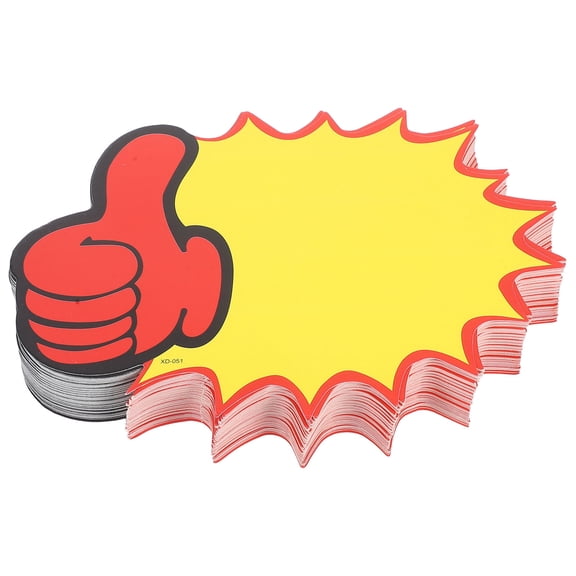 Uonlytech Sale Sign Stickers with Eye Catching Design Writable Surface for Supermarket Use
