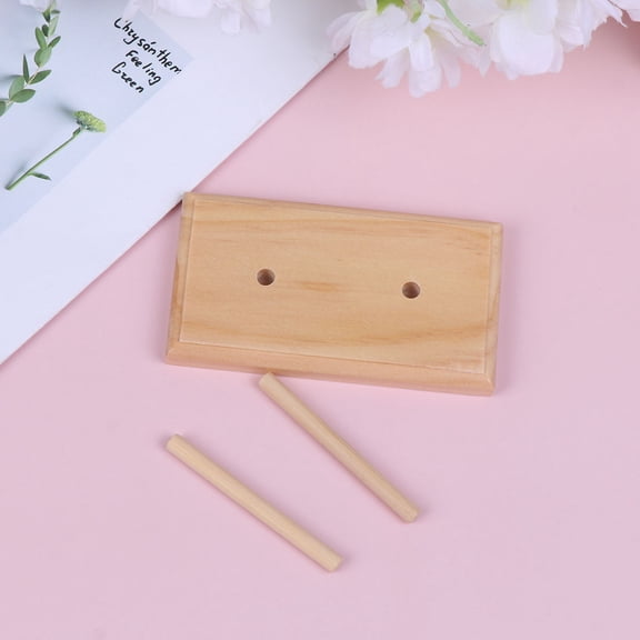 Uonlytech Beaded Wire Rack Premium Wood Embroidery Tool for Home Use Beige