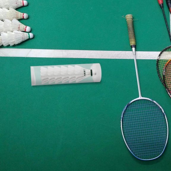 Uonlytech Shuttlecock Case With Hanging String 1Set White Plastic For Badminton Accessories And Outdoor Activities