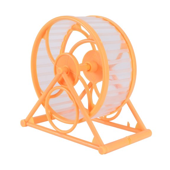 Uonlytech Small Animal Jogging Toy Hamsters Exercise Wheel Plastic Yellow 1Set
