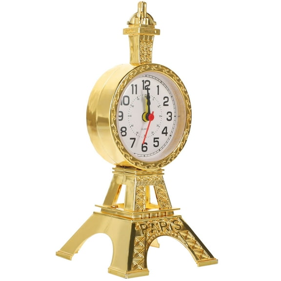 Uonlytech Chic Golden Vintage Alarm Clock, Sturdy and Decorative for Home