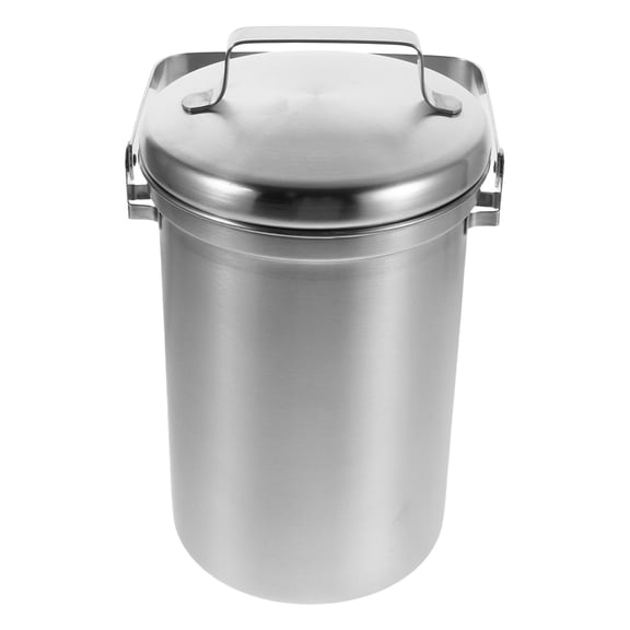 Uonlytech L Stainless Steel Indoor Compost Bin with Lid for Kitchen Countertop