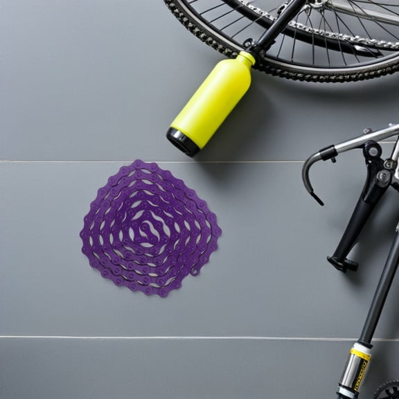 Uonlytech Steel Cycling Bike Chain Purple Vibrant Color Fade Resistant for Mountain and Road Bikes