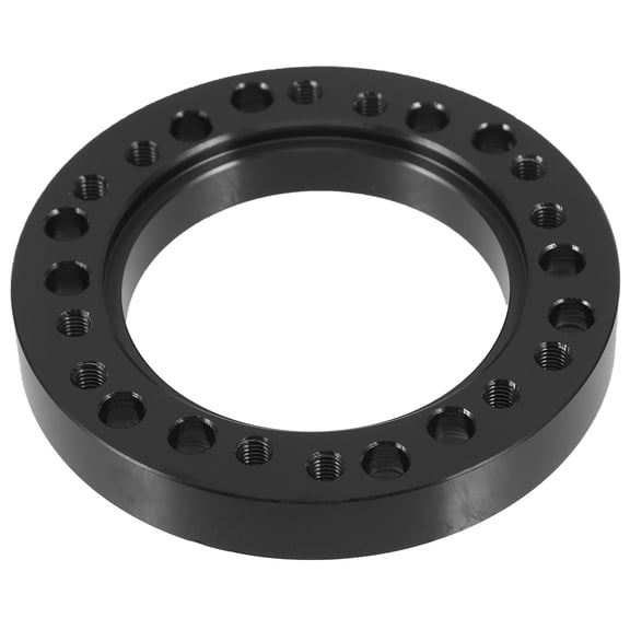 Uonlytech Steering Wheel Extension Spacer Black Aluminum Alloy Sleek Car Accessory Replacement