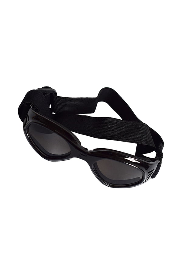 Adjustable Black Sunglasses for Dogs with Air Flow Vent Design