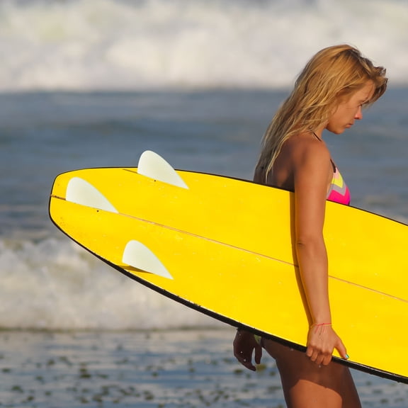 Uonlytech Universal Light Green Sup Center Fin with Reinforced Fiberglass for Precise Wave Riding Control