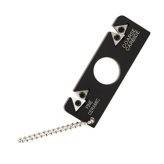 Uonlytech Portable Knives Sharpening Tool Ergonomic Design Compact for Home Black