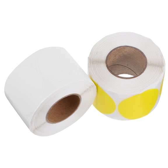 Uonlytech Vibrant Colored Round Thermal Labels Roll Compatible with Most Thermal Printers