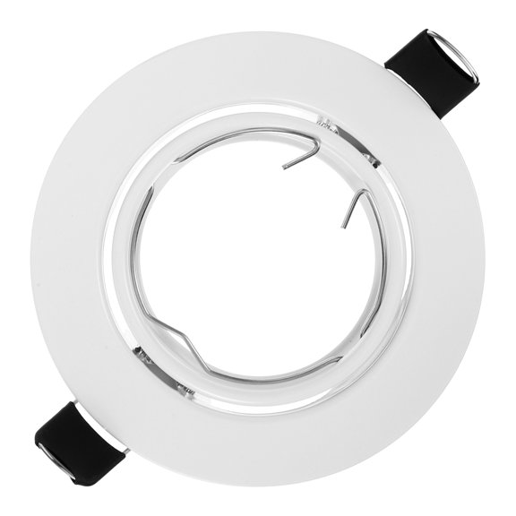 Uonlytech White Metal Recessed Light Cover Trim Ring for Spotlight Fixture Ceiling Mount