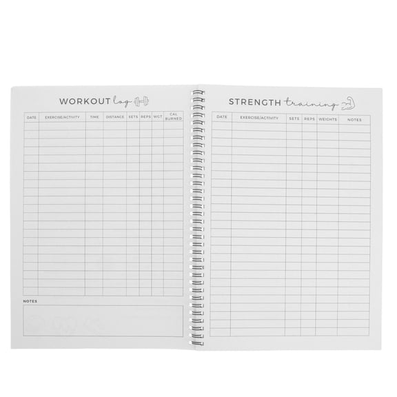 Uonlytech Fitness Planner with Spiral Binding, Workout Log, and Detailed Exercise Tracking Templates for Effective Training