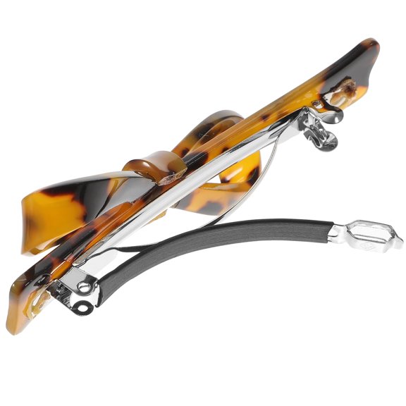 Uonlytech Elegant Multi-Color Bow Hair Clips, Metal and Acetate, Vintage Decor