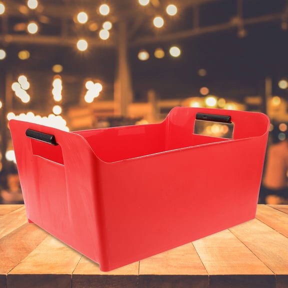 Uonlytech party ice bucket Ice Cube Bucket Square Red 1Pack