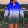 thumbnail image 1 of Uoodti Womens Oversized Long Sleeve Sweatshirt Gift Neon PrintDrawstring Pullover Sweatshirt Trendy Sweater Tops Fall Fashio n Clothes with Pocket, 1 of 5