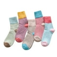 thumbnail image 1 of Uooqdmx 5 Pairs Winter Accessories for Women, Casual Socks for Women, Soft Socks for Women, Thick Socks Women, Fleece Socks, Multi-color One Size, 1 of 7