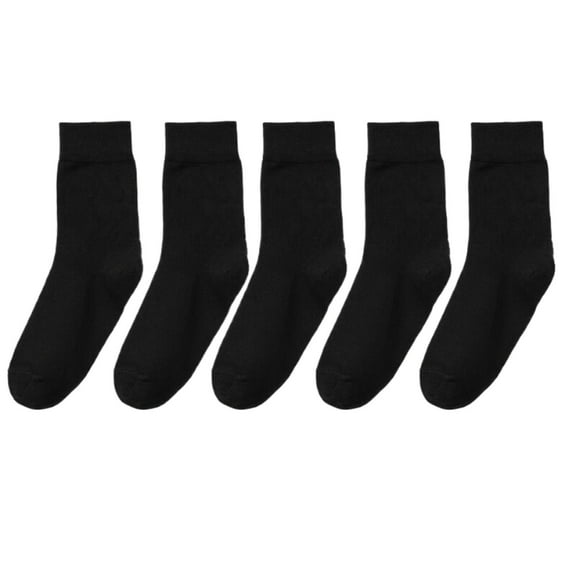 Uooqdmx 5 Pairs Workout Socks, Slouchy Socks for Women, Athletic Socks for Women, Soft Socks, Comfortable Socks for Women, Black 1 One Size