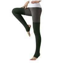 Uooqdmx Ballet Leg Warmers, Thigh High Leg Warmers, Thigh High Socks, Knit Leg Warmers, Long Socks for Women, Army Green One Size