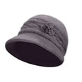 thumbnail image 1 of Uooqdmx Cloche Hats for Women Knit Hat Vintage Hats for Women Winter Accessories for Women Tea Party Hat Beanie for Women Warm Hats for Women Khaki One Size, 1 of 6