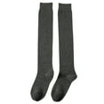 thumbnail image 1 of Uooqdmx Cotton Socks for Women, Knee High Boot Socks, Knee High Socks, Cotton Boot Socks, Cute Socks, Gray One Size, 1 of 5