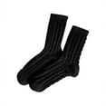 thumbnail image 1 of Uooqdmx Crew Socks for Women, Thick Fuzzy Socks, Soft Fuzzy Socks for Women, Winter Socks for Women, Slipper Socks for Women, Black One Size, 1 of 3