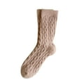 thumbnail image 1 of Uooqdmx Crew Socks for Women, Warm Socks for Women Winter, Winter Socks for Women, Thick Fuzzy Socks, Thick Socks, Khaki One Size, 1 of 3