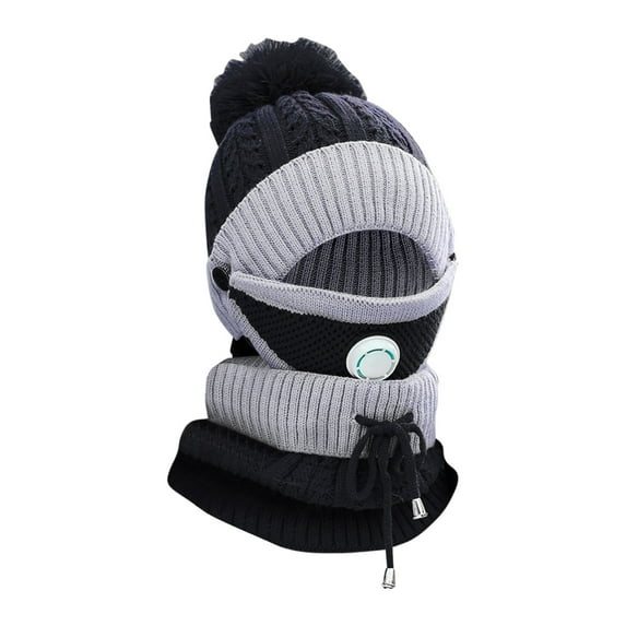 Uooqdmx Gorros De Frio Para Mujeres Windproof Scarf Hats Hat and Scarf Set for Women Winter Hats for Women Neck Warmer Christmas Gifts One Piece Cold Scarf Hats D One Size