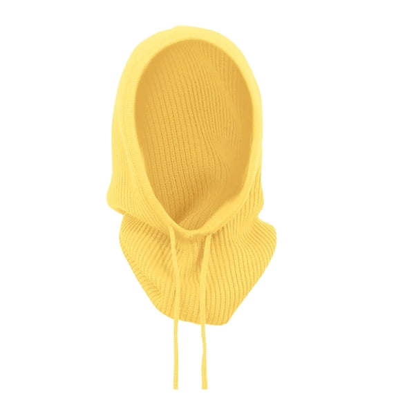 Uooqdmx Hat Scarf Hat and Scarf Set for Women Windproof Scarf Hats Hooded Scarf for Women Scarves for Women One Piece Cold Scarf Hats Winter Hats for Women Yellow One Size