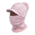 thumbnail image 1 of Uooqdmx Hat Scarf Hooded Scarf for Women Christmas Gifts Hat with Scarf Attached Winter Hats for Women Gorros De Frio Para Mujeres Neck Warmer Pink One Size, 1 of 3