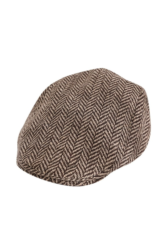 Hat for Kids, Newsboy Cap, Kids Flat Cap, Cabbie Hat, Boys Cap, Coffee One Size
