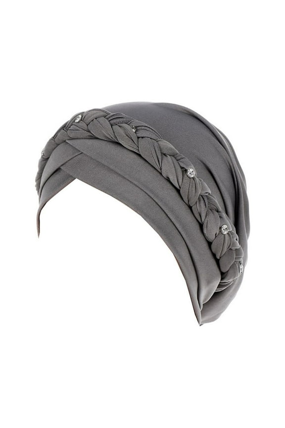 Head Scarf for Cancer Patients Women Pre Tied Head Scarf for Women Hair Turban Chemo Hats for Women Head Wraps for Black Women Gray One Size