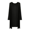 thumbnail image 1 of Uooqdmx Light Weight Cardigan Women Summer Cardigan Long Cardigans for Women Open Front Cardigan for Women Light Cardigans for Women, Black XL, 1 of 5