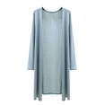 thumbnail image 1 of Uooqdmx Light Weight Cardigan Women Summer Cardigan Long Cardigans for Women Open Front Cardigan for Women Light Cardigans for Women, Blue XXL, 1 of 5