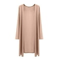 thumbnail image 1 of Uooqdmx Light Weight Cardigan Women Summer Cardigan Long Cardigans for Women Open Front Cardigan for Women Light Cardigans for Women, Khaki XXL, 1 of 9