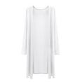 thumbnail image 1 of Uooqdmx Light Weight Cardigan Women Summer Cardigan Long Cardigans for Women Open Front Cardigan for Women Light Cardigans for Women, White L, 1 of 5