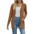 thumbnail image 1 of Uooqdmx Lightweight Cardigans for Women, Long Cardigans for Women Lightweight, Button Up Cardigans for Women, Summer Cardigan, Soft Cardigans Coat with Pocket, Coffee L, 1 of 6
