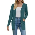 thumbnail image 1 of Uooqdmx Lightweight Cardigans for Women, Long Cardigans for Women Lightweight, Button Up Cardigans for Women, Summer Cardigan, Soft Cardigans Coat with Pocket, Green XXL, 1 of 6