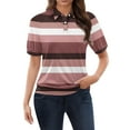 thumbnail image 1 of Uooqdmx Polo Shirts for Women, Womens Polo Shirts Short Sleeve, Golf Polo Women, Collared Shirts for Women, Womens Shirts Dressy Casual, Wine S, 1 of 7