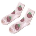 thumbnail image 1 of Uooqdmx Sleeping Socks, Breathable Socks Women, Plush Socks, Gifts for Women, Thick Fuzzy Socks, Pink One Size, 1 of 7